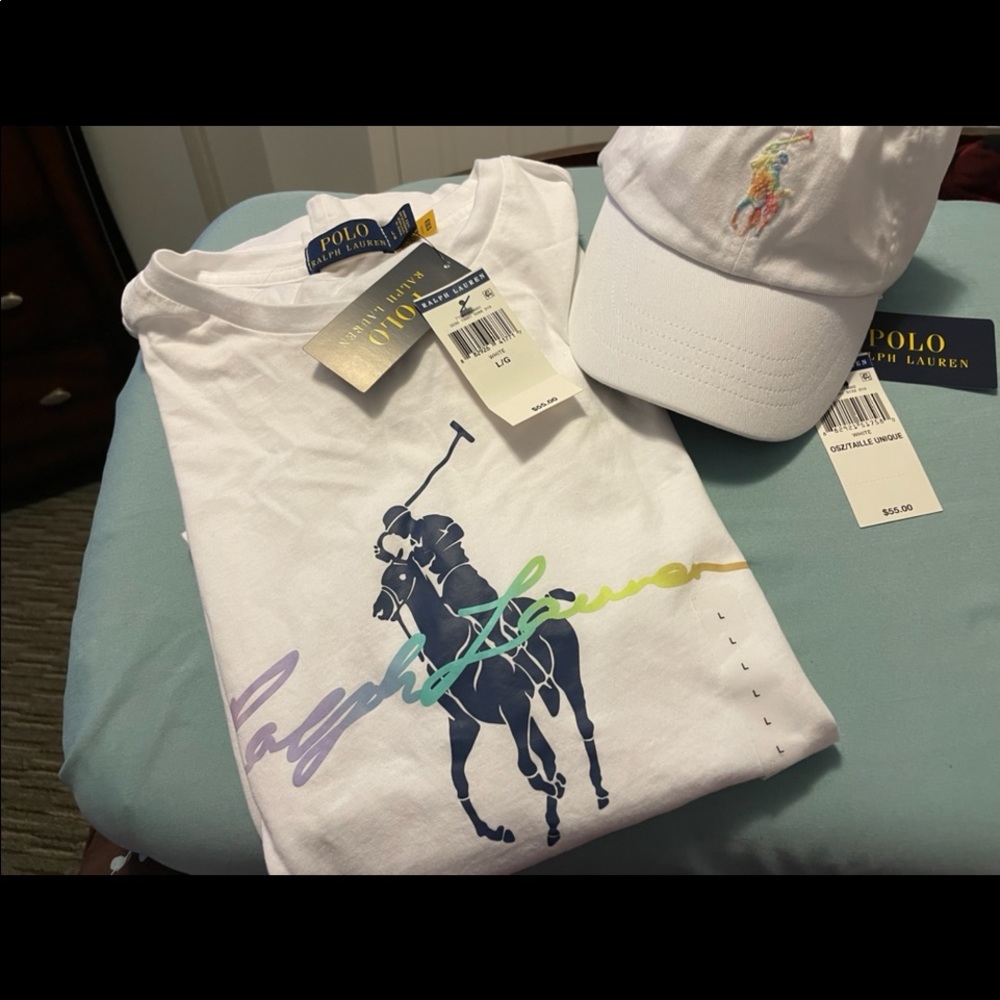 Polo tshirts and matching hat